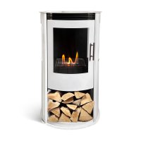 Напольный биокамин Debut белый